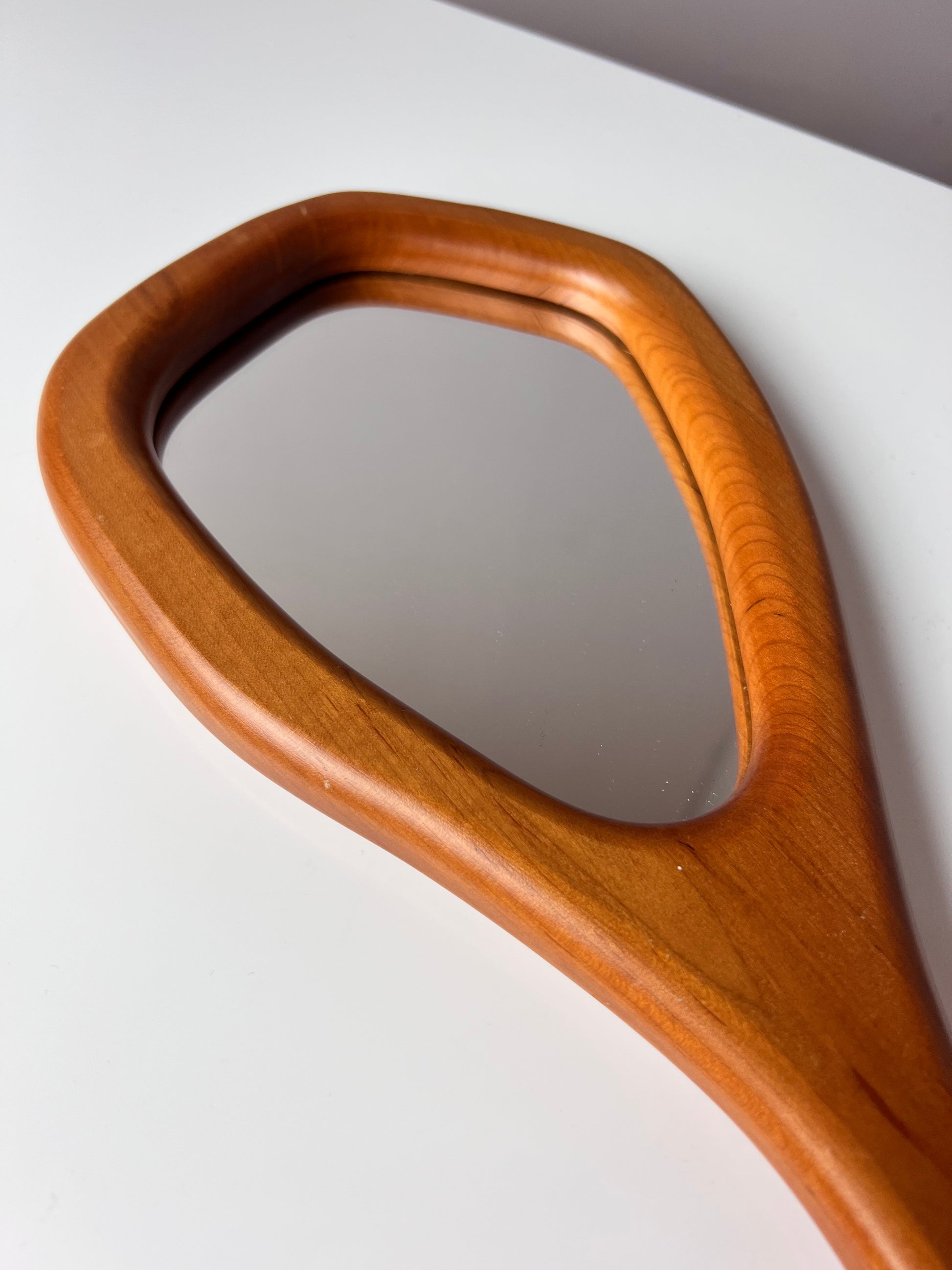 Handspiegel Buche 70er