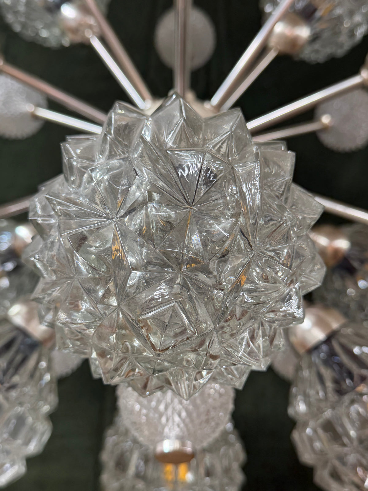 Sputnik Kronleuchter von Elektrofém ISZ