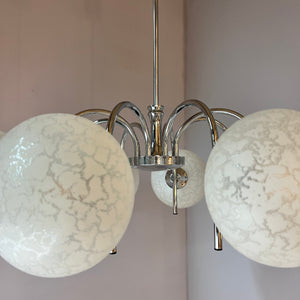 Kronleuchter mit 8 Kugeln von Richard Essig für Hustadt