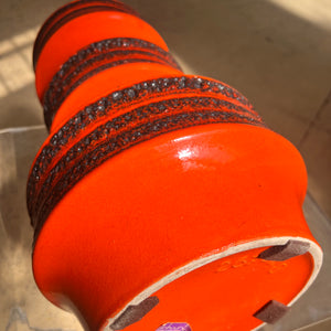 Bodenvase Fat Lava 267-48 orange von Scheurich West Germany