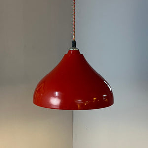 Hängelampe rot von Rolf Krüger für Staff