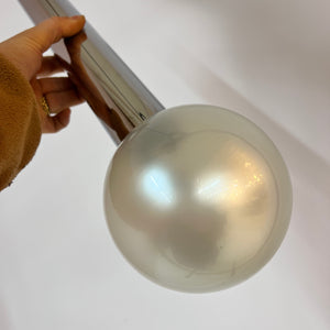 Hängelampe Big Globe Perlmutt Chrom von Motoko Ishii für STAFF