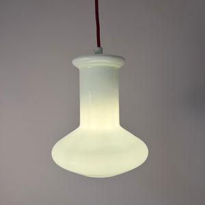 Hängelampe weiß glänzend Glas von Lyskær