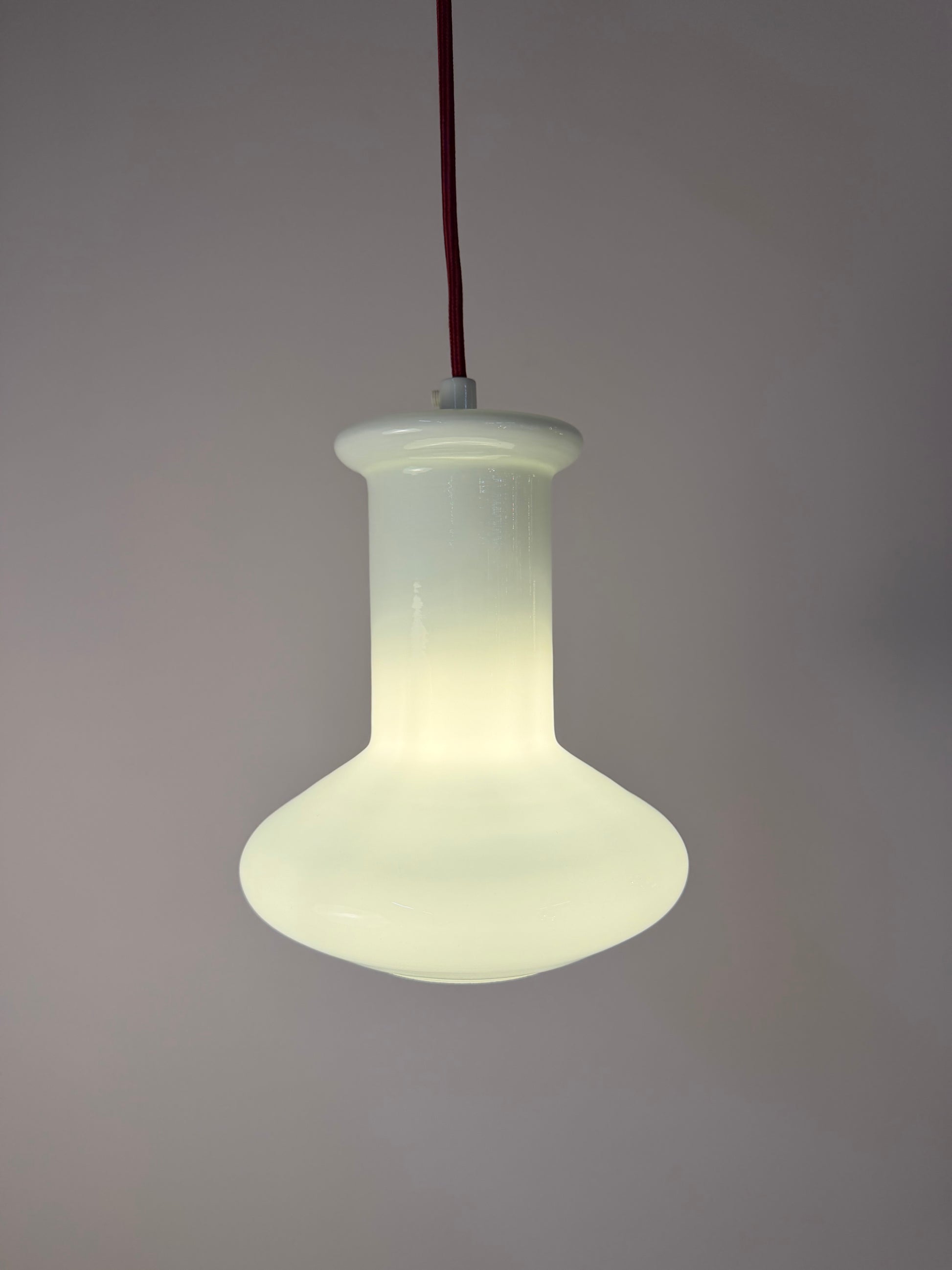 Hängelampe weiß glänzend Glas von Lyskær