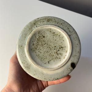 Druckaschenbecher grau braun Keramik von Erhard & Söhne