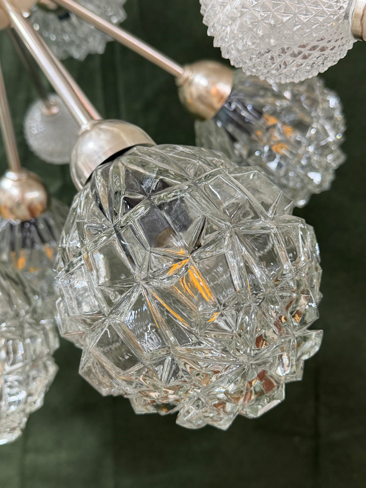 Sputnik Kronleuchter von Elektrofém ISZ