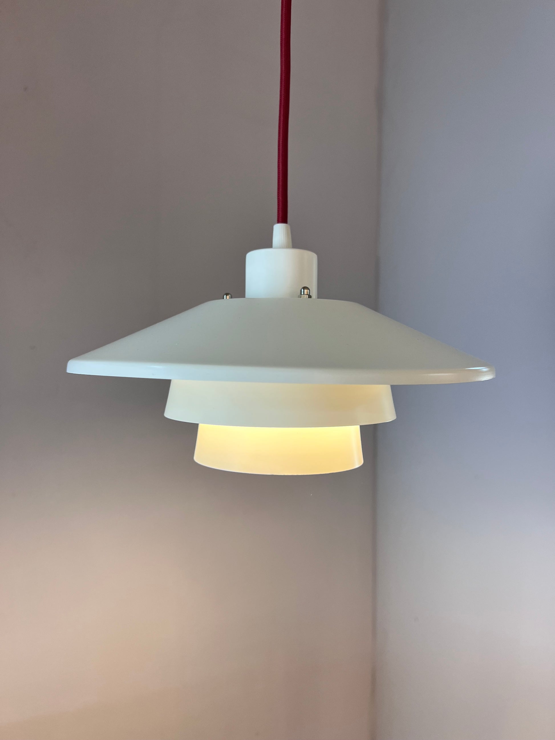 Lamellenlampe weiß