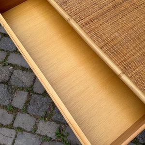 Kommode Rattan Bambus mit Messinggriffen von Dal Vera
