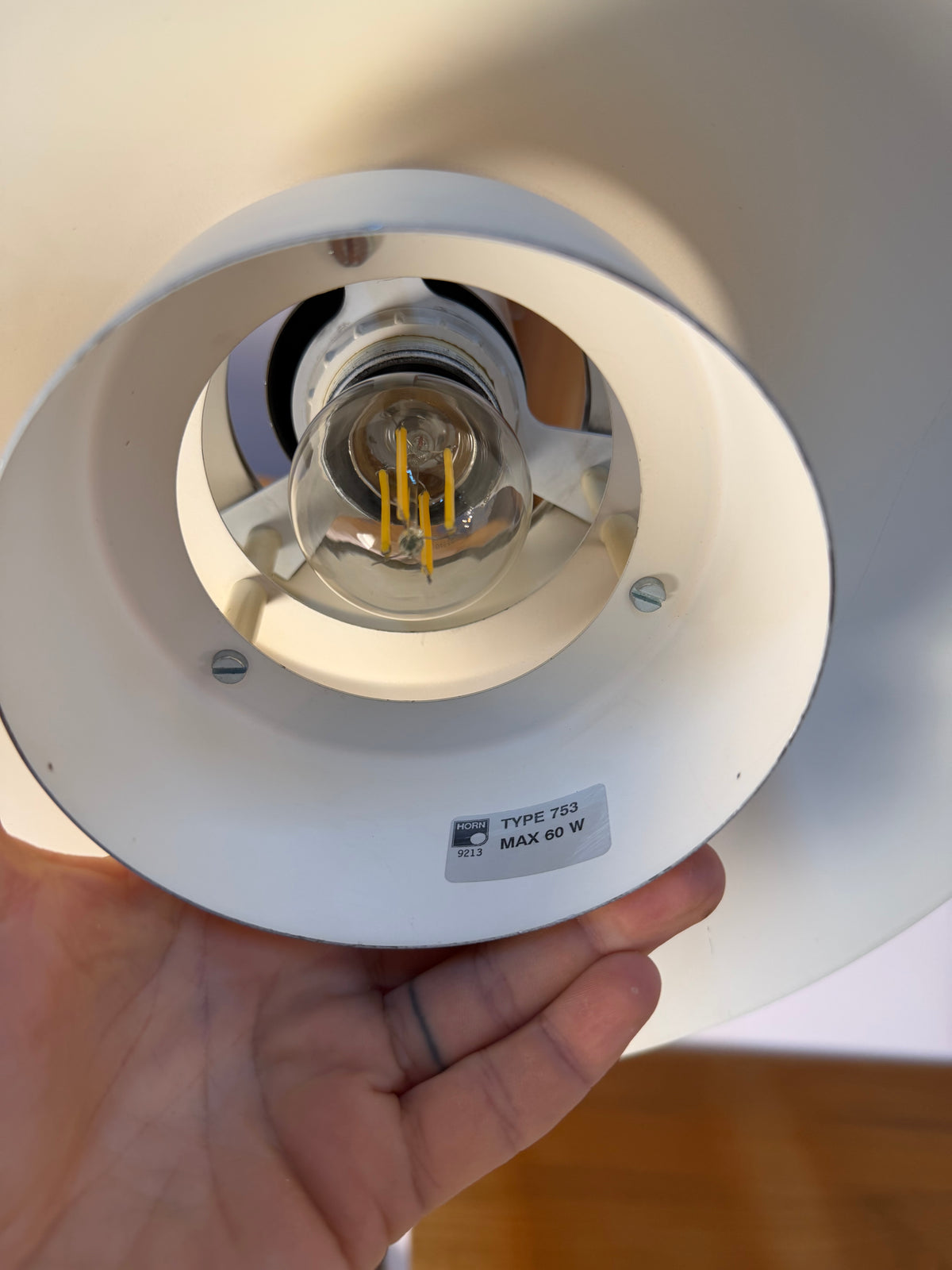 Lamellenlampe Typ 753 weiß von Horn