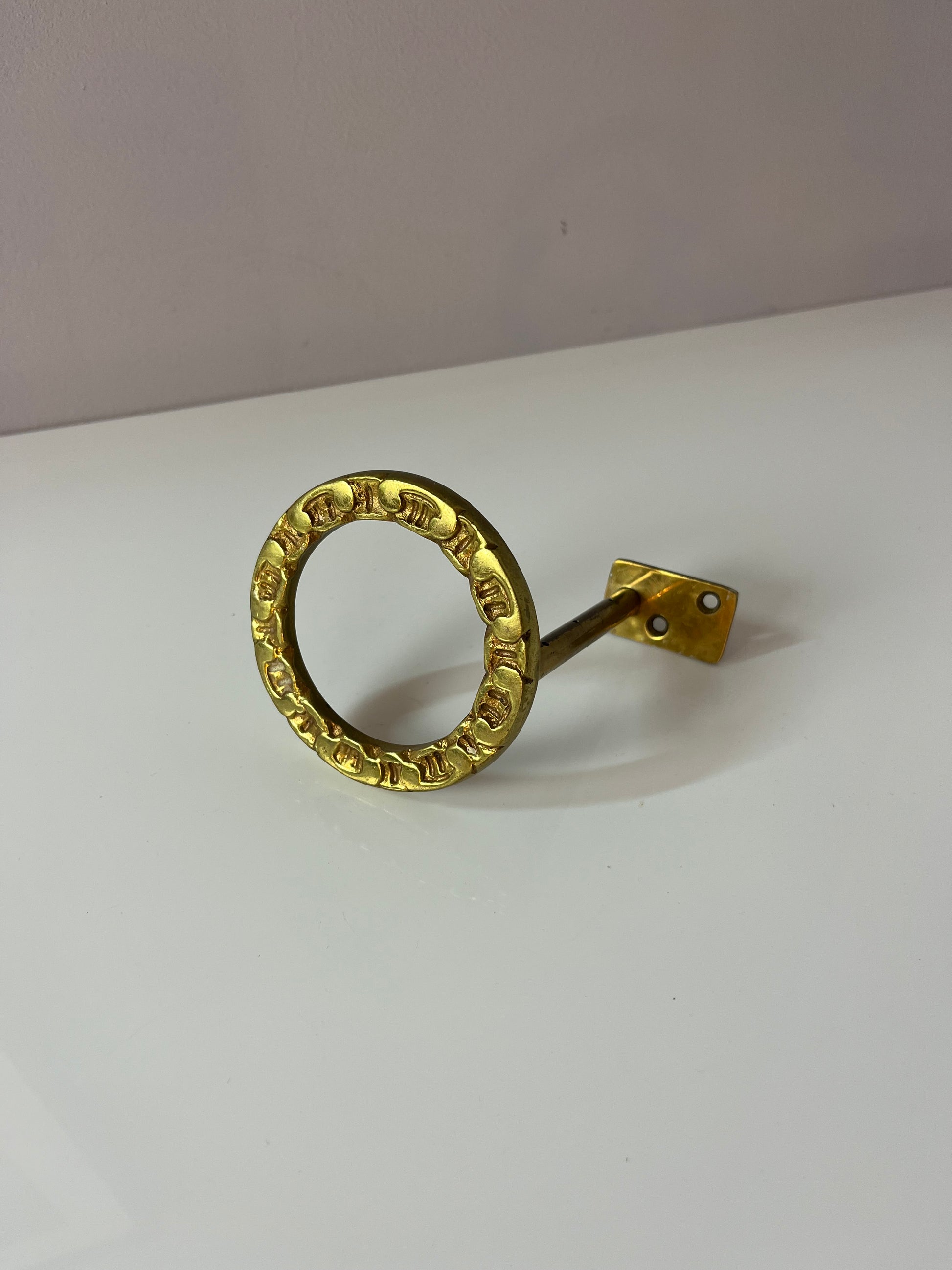 Runder Wandhaken Messing