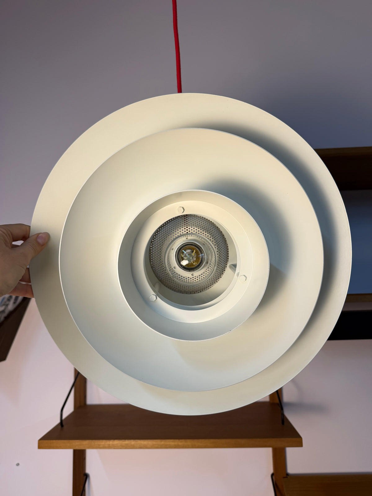 Lamellenlampe weiß aus Dänemark