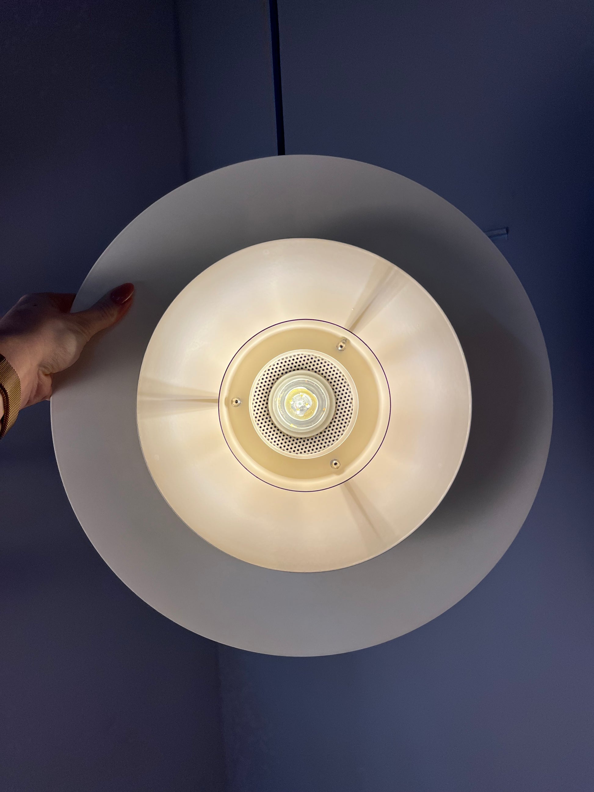 Lamellenlampe weiß von Horn