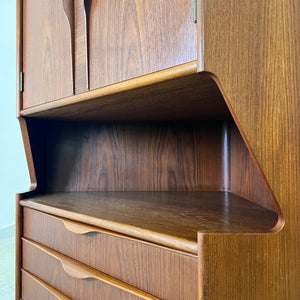 Eckschrank Teak mit Minibar aus Dänemark
