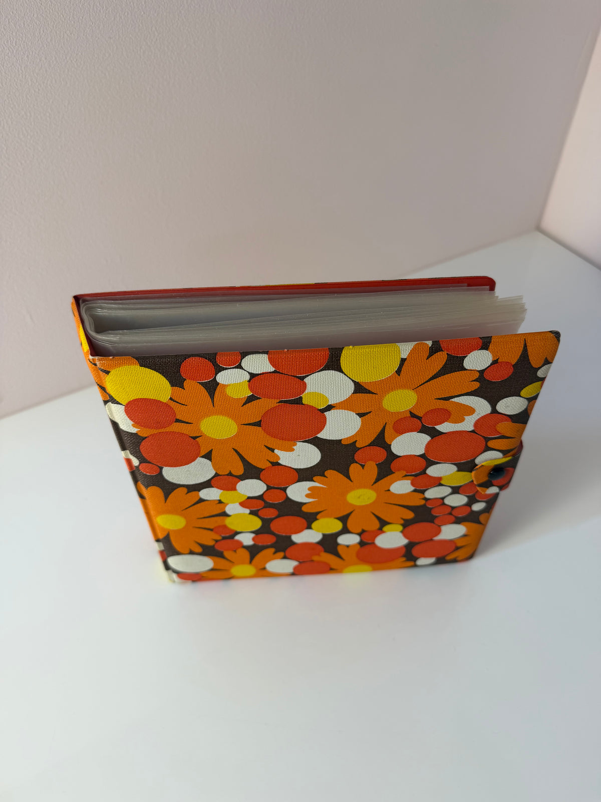 Schallplattenmappe Flower Power für Vinyl Singles