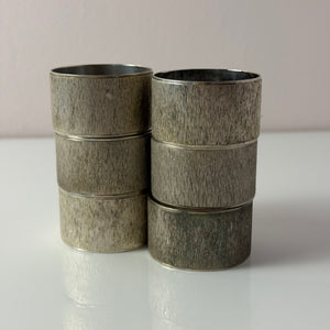 Set: 6x Serviettenring versilbert