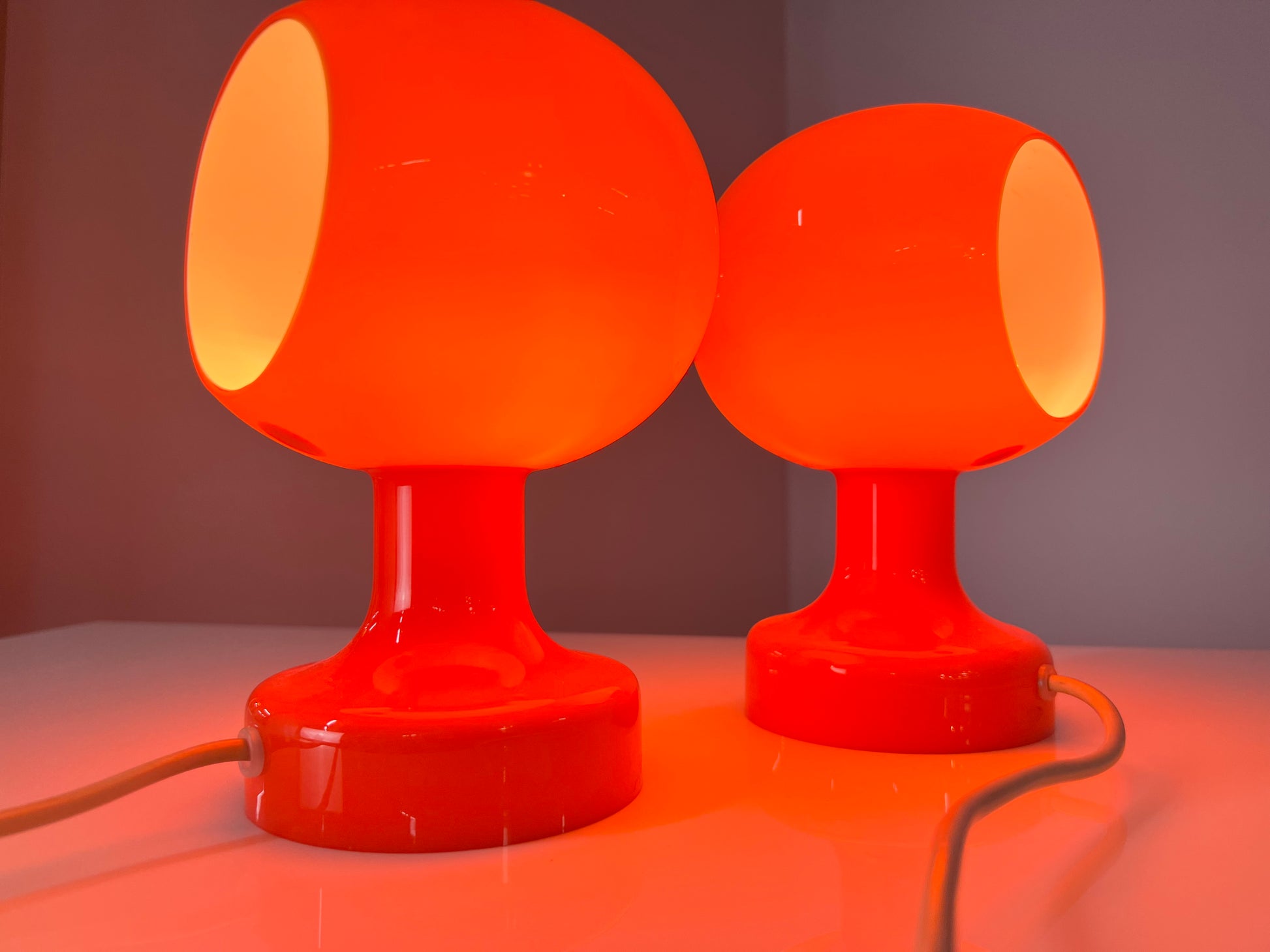 Tischlampe / Wandlampe Astronaut orange von Michael Bang für Holmegaard