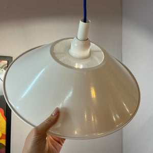 Industrielampe weiß Metall aus Dänemark