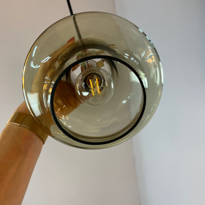 Hängelampe Rauchglas von Leclaire & Schäfer