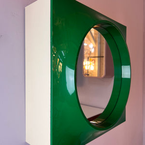 Spiegelschrank Quadrat grün von Hammarplast