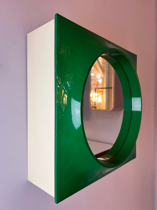 Spiegelschrank Quadrat grün von Hammarplast