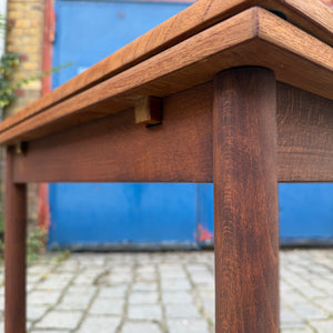 Kleiner, ausziehbarer Esstisch Teak aus Dänemark