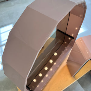 Set: Spiegelschrank rosa von Duscholux