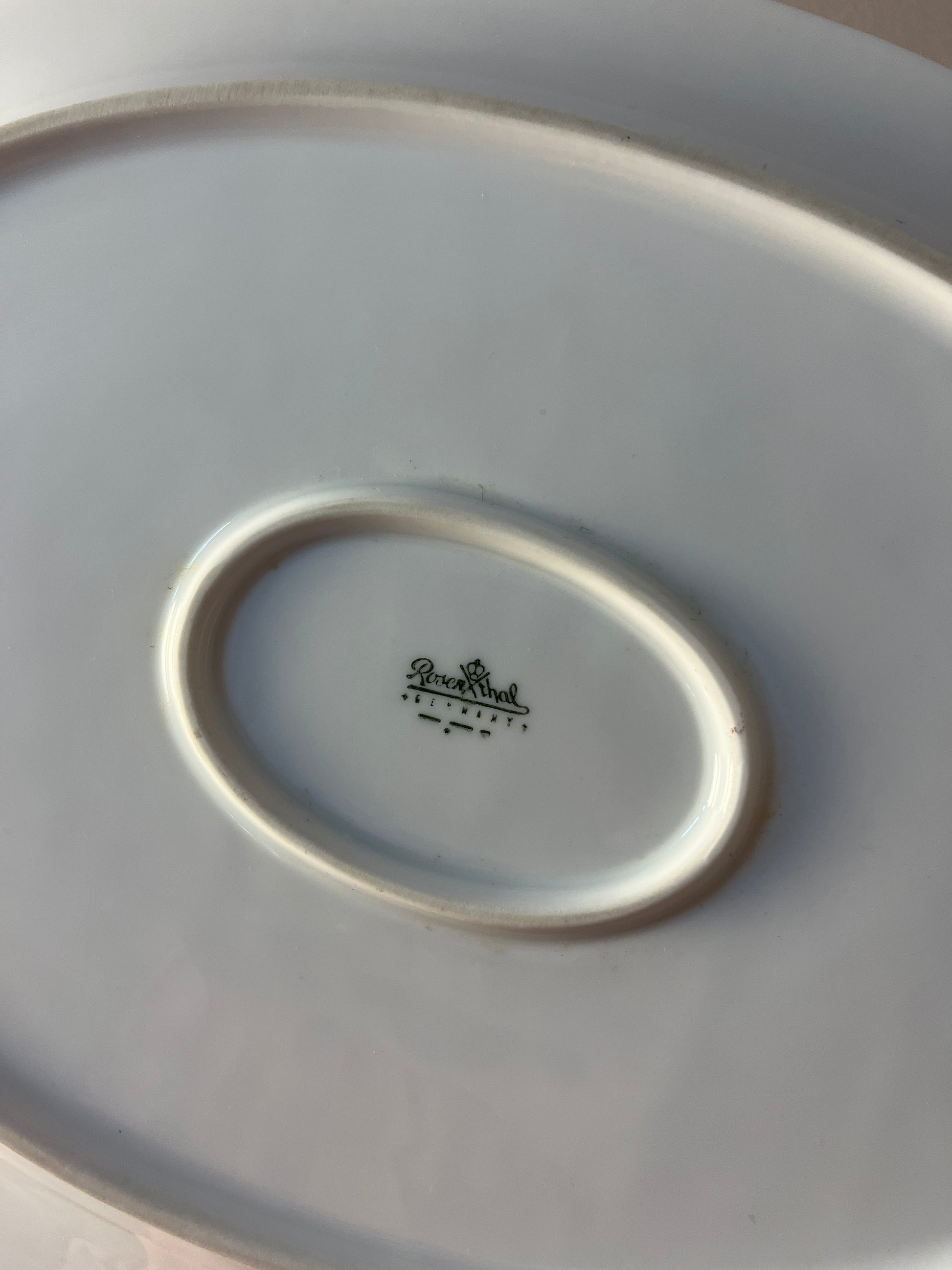 Servierplatte Modulation Secunda grün von Tapio Wirkkala für Rosenthal