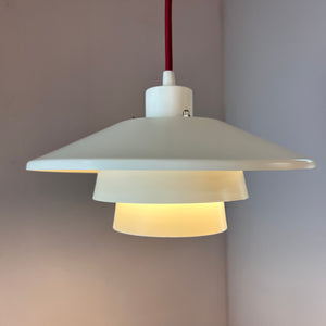 Lamellenlampe weiß