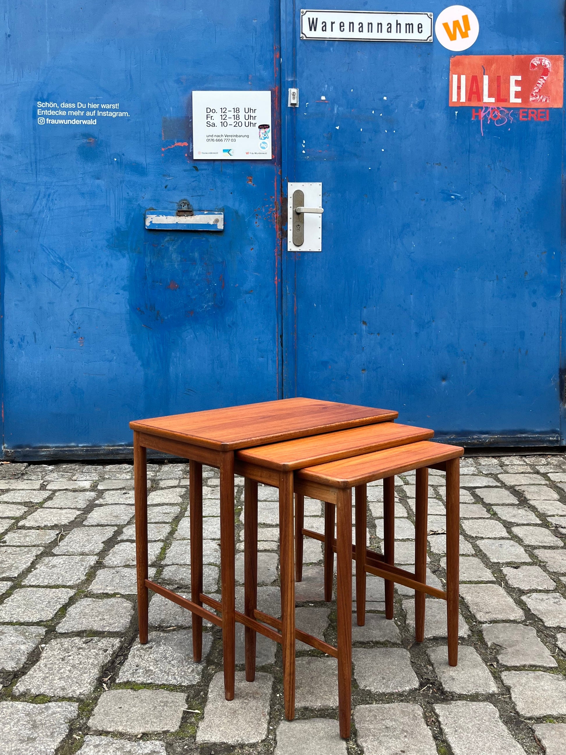 Satztische Teak von Opal Kleinmöbel
