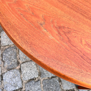 Runder ausziehbarer Esstisch Teak von Henry Rosengren Hansen