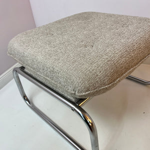 Hocker Halina beige Chrom von Hellerau