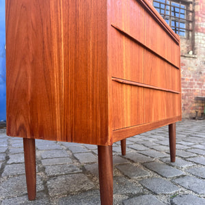 Bücherregal Teak mit Sekretär & Ausziehplatte aus Dänemark