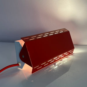 Wandlampe Twist Type 124 rot von Knud Christensen Electronic