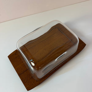 Käsebrett Teak mit Glasdeckel