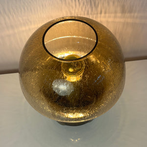 Pilzlampe braun Einschlussglas von Süssmuth Leuchten
