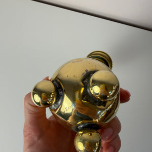 Set: 2x Kugel Kerzenständer Messing aus Dänemark