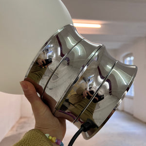 Tischlampe Chrom Opalglas von VEB NARVA