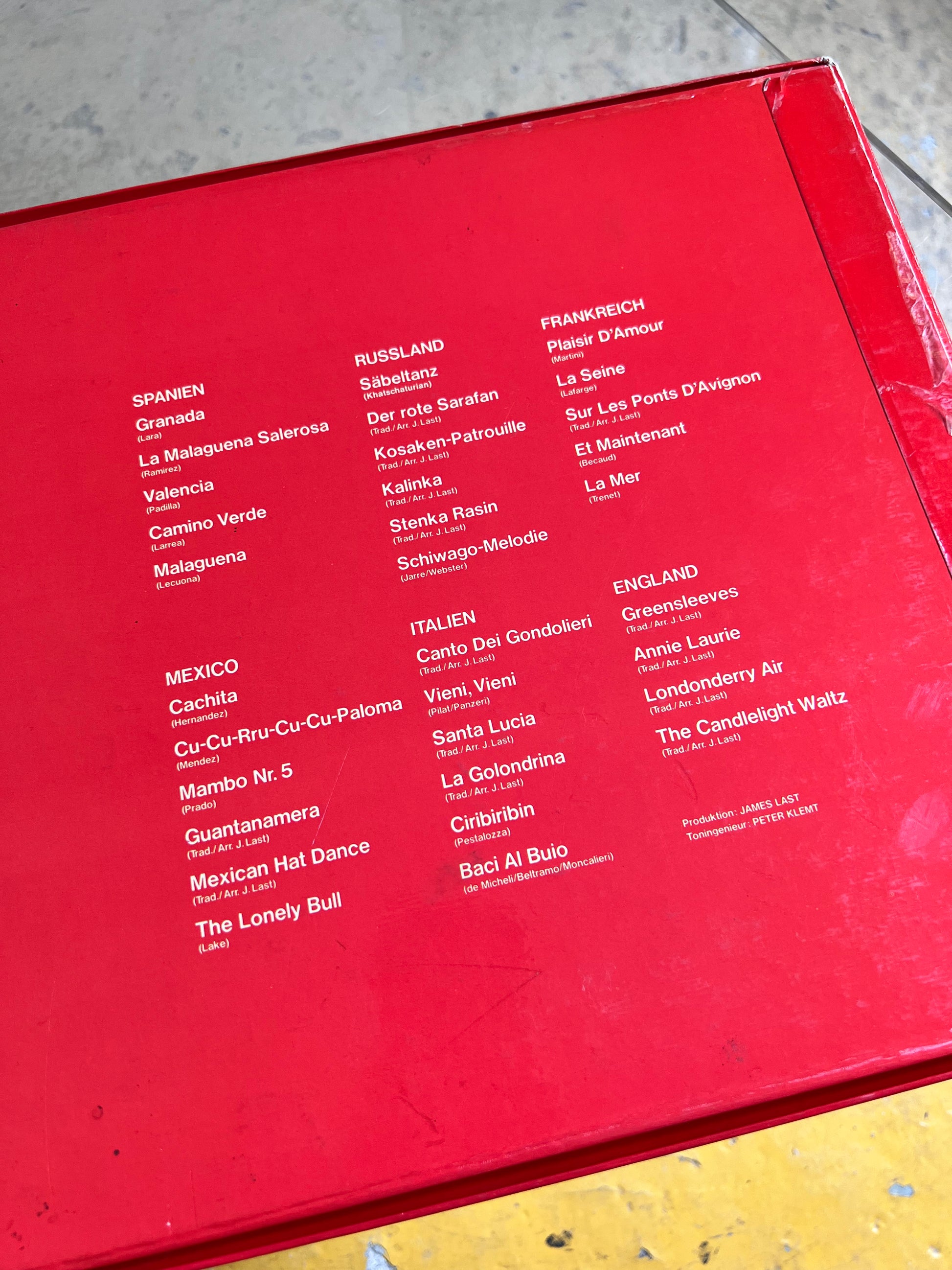 Schallplatte: James Last „Around the World“ / 3 LP Box