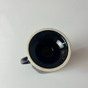 Set: 6x Tasse schwarz pastell