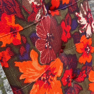 Set: 4x Drehstuhl rot floral von EKA Wohnmöbel