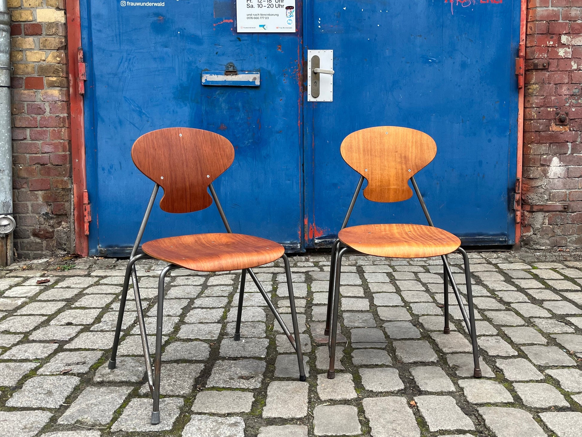 Set: 2x Stuhl Bugholz von Steen Eiler Rasmussen & Kai Lyngfeldt Larsen für Danbork