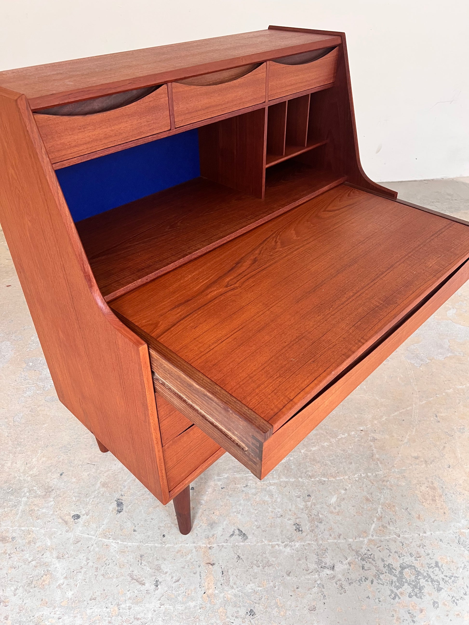 Sekretär Teak mit Schminktisch & Spiegel aus Dänemark