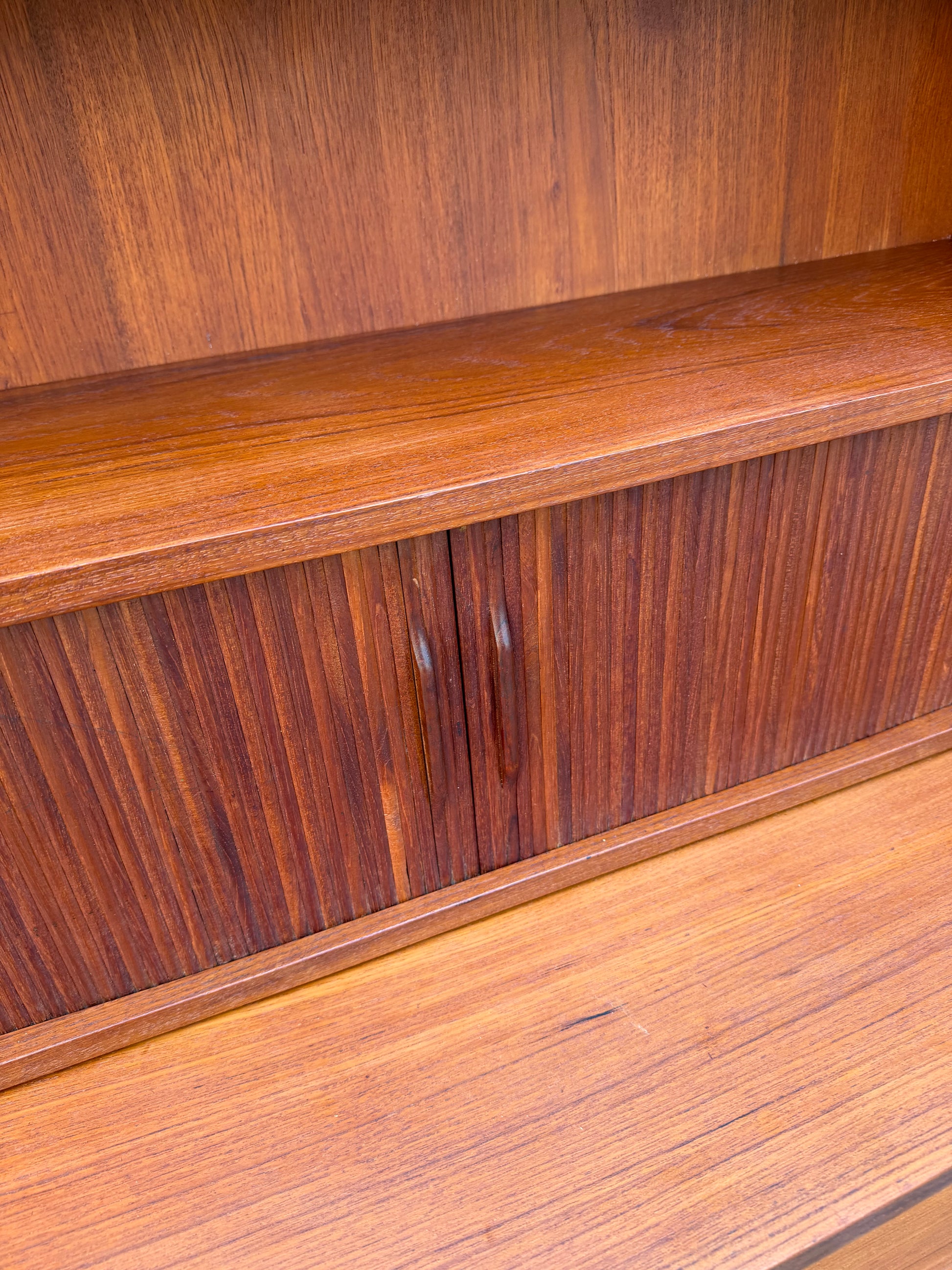 Bücherregal Teak mit Sekretär von Johannes Sorth für Nexø
