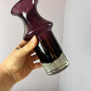 Vase lila Glas von Nanny Still für Riihimäen Lasi