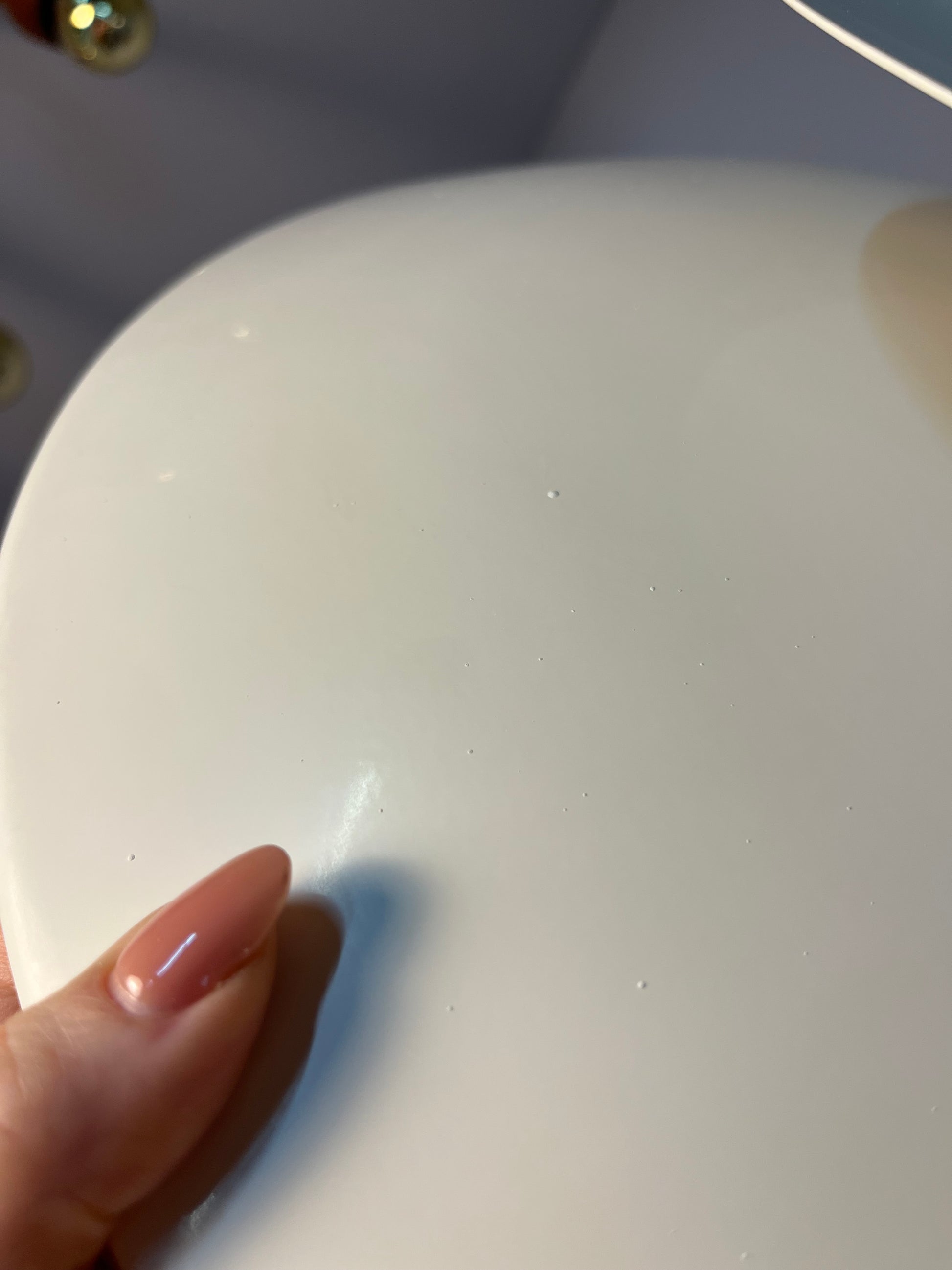 Lamellenlampe cremeweiß aus Dänemark