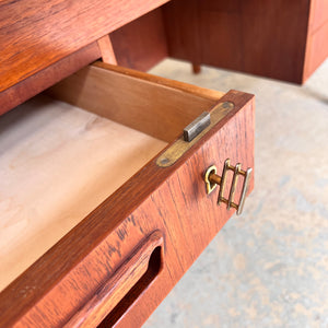 Freistehender Schreibtisch Teak aus Dänemark Sigh & Søns Møbler