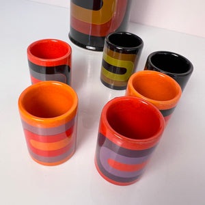 Set: Schnapsdekanter & 6 Becher von Wächtersbach