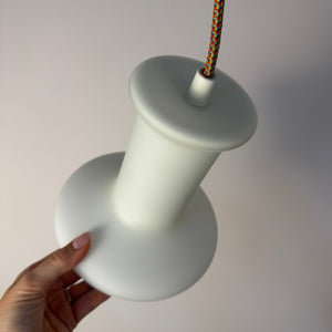 Hängelampe mattweiß Glas aus Dänemark