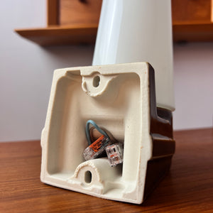 Wandlampe Modell 6080 braun von Sigvard Bernadotte für Ifö