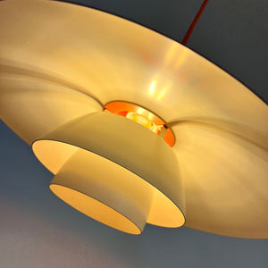 Lamellenlampe PH4 weiß von Poul Henningsen für Louis Poulsen
